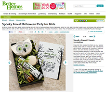 Spooky Forest Halloween Party Printable Invitation - As Seen in Better Homes & Gardens